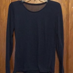 Long Sleeve Top with Lace Back